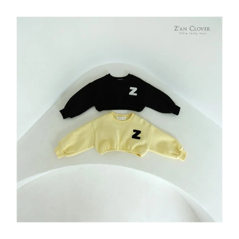 Zan Clover - Korean Children Fashion - #prettylittlegirls - Short Bookle Sweatshirt