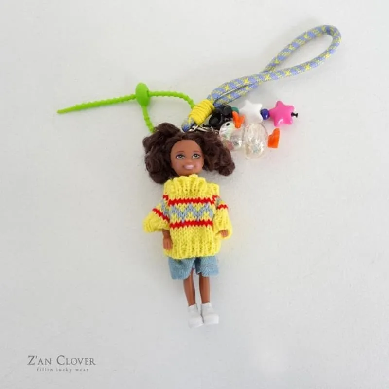 Zan Clover - Korean Children Fashion - #minifashionista - Doll Key Ring - 4