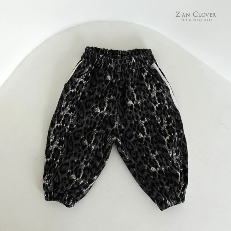 Zan Clover - Korean Children Fashion - #stylishchildhood - Leopard Training Pants - 11