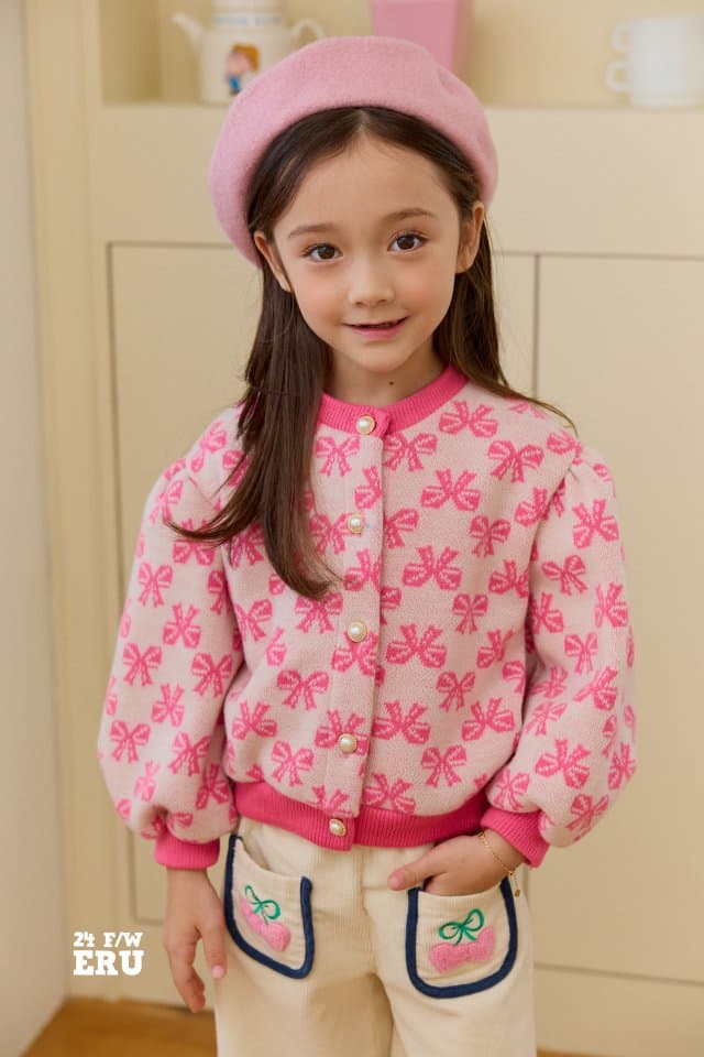 e.ru - Korean Children Fashion - #childofig - Ribbon Cardigan - 2