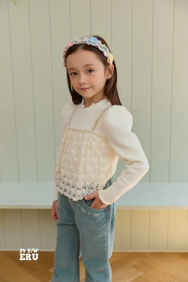 e.ru - Korean Children Fashion - #childofig - Lace Tee - 10