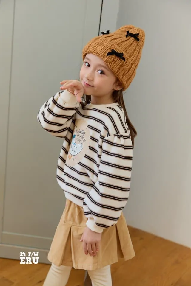 e.ru - Korean Children Fashion - #childofig - Duck Stripe Sweatshirts - 3