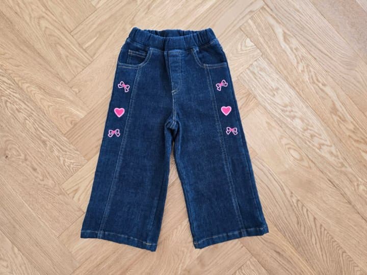 e.ru - Korean Children Fashion - #childrensboutique - Honey Denim Wide Pants - 10