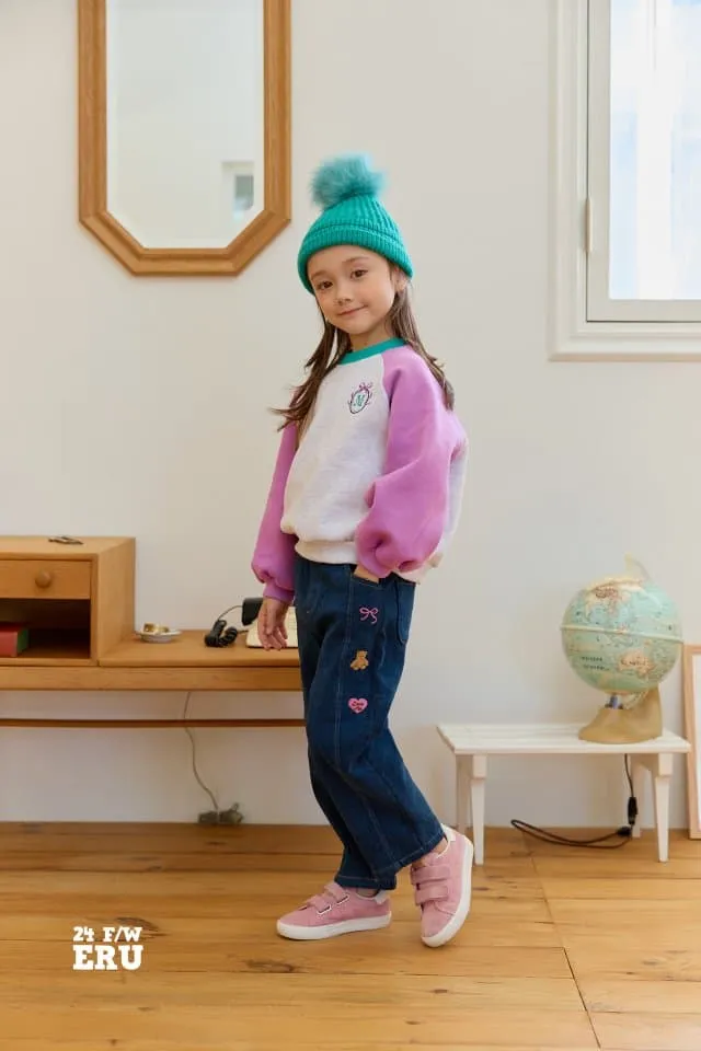 e.ru - Korean Children Fashion - #childrensboutique - Bear Denim Pants - 7