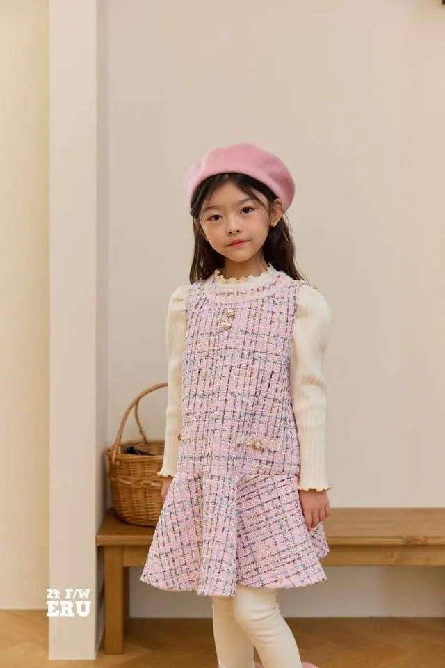 e.ru - Korean Children Fashion - #designkidswear - Tweed Jumper Skirt