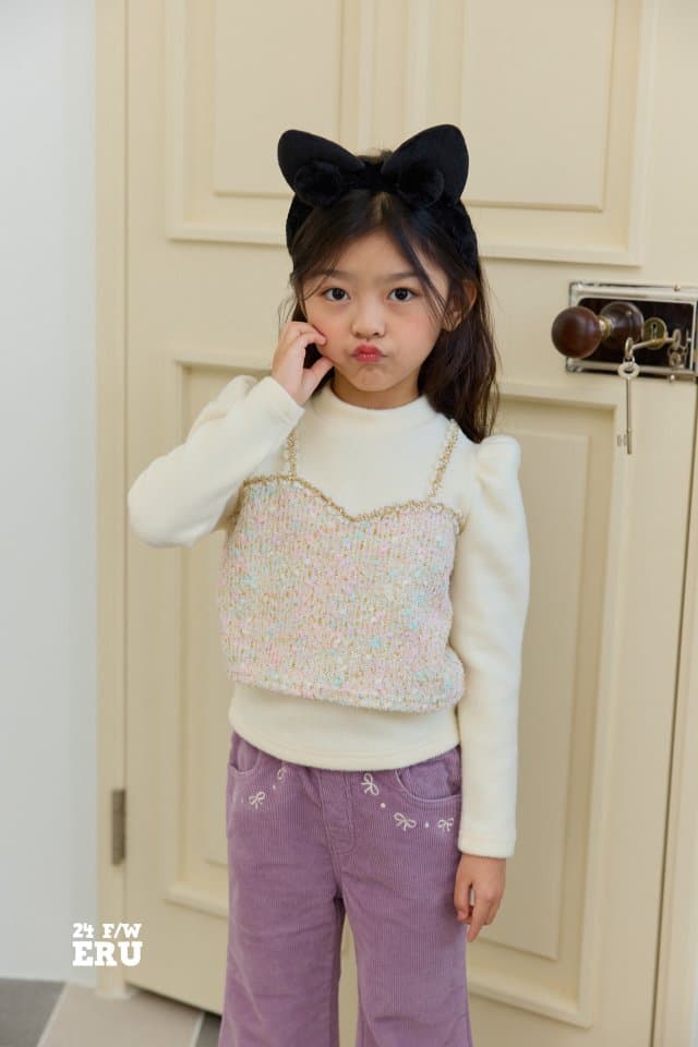 e.ru - Korean Children Fashion - #discoveringself - Tweed Vest Tee - 2