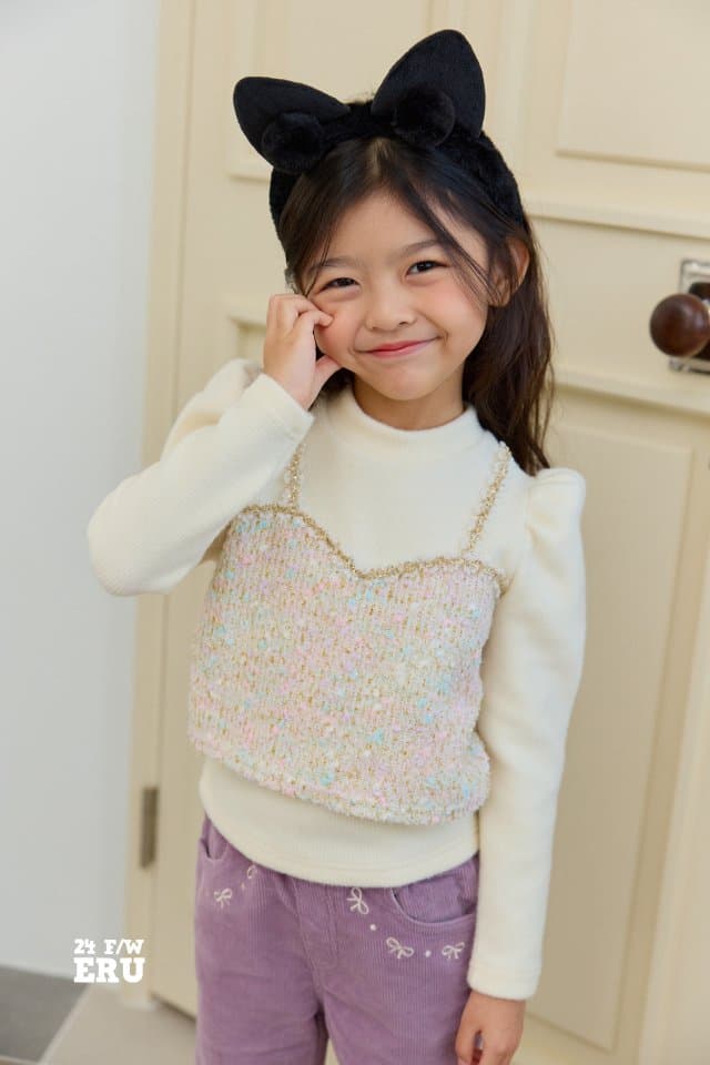 e.ru - Korean Children Fashion - #fashionkids - Tweed Vest Tee - 4