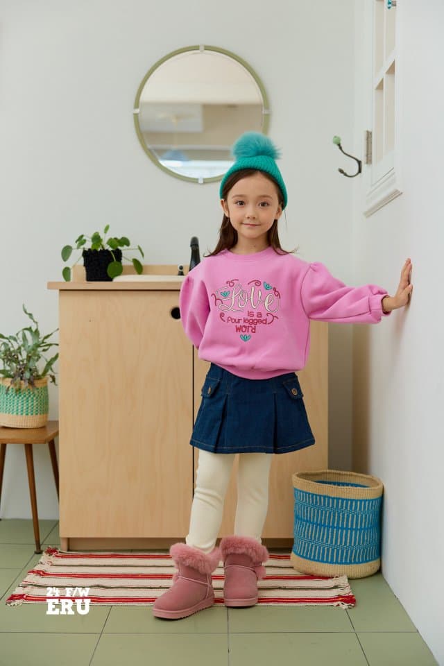 e.ru - Korean Children Fashion - #kidsshorts - Denim Cargo Skirt Leggings