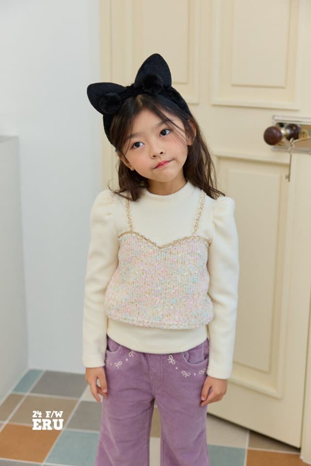 e.ru - Korean Children Fashion - #kidsstore - Tweed Vest Tee - 5