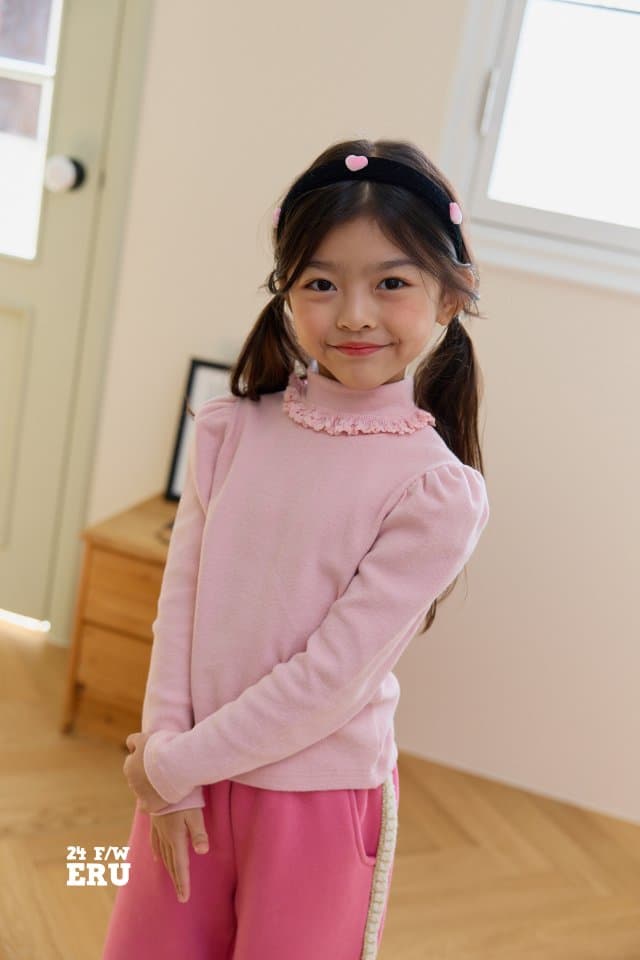 e.ru - Korean Children Fashion - #littlefashionista - Lace Turtleneck Tee - 7