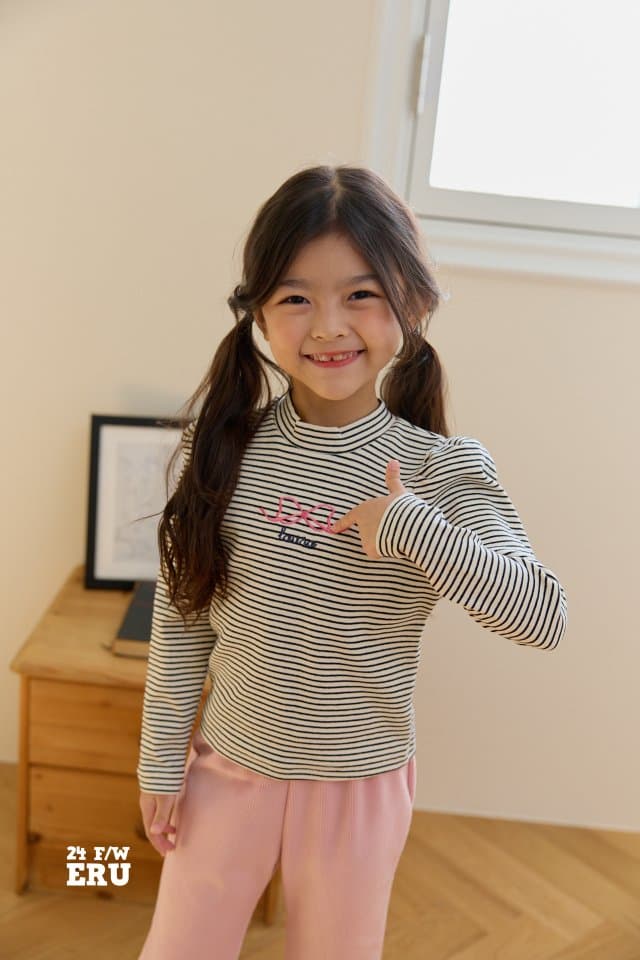 e.ru - Korean Children Fashion - #littlefashionista - Stripe Ribbon Tee - 5