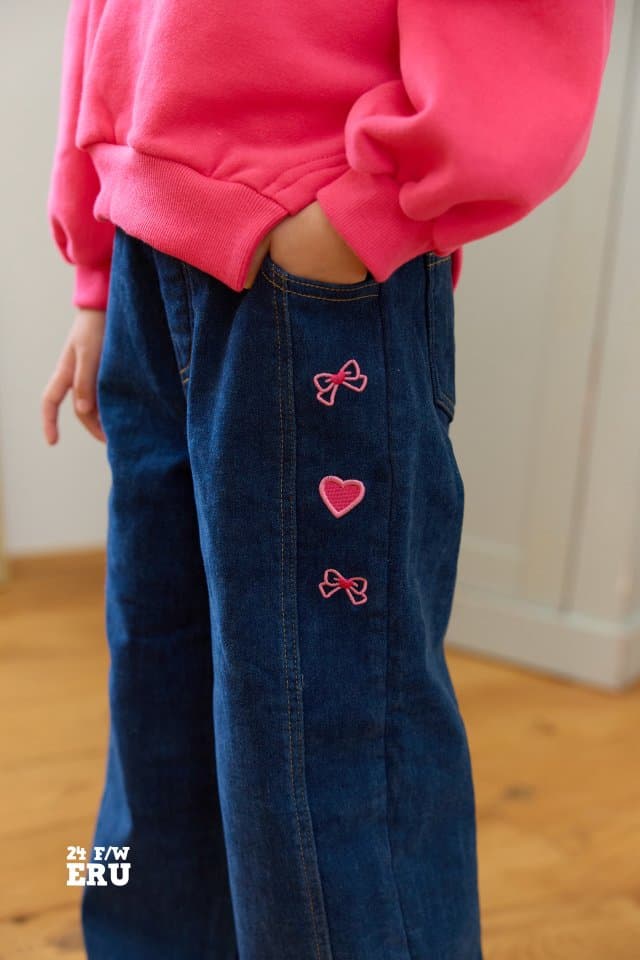 e.ru - Korean Children Fashion - #prettylittlegirls - Honey Denim Wide Pants - 5