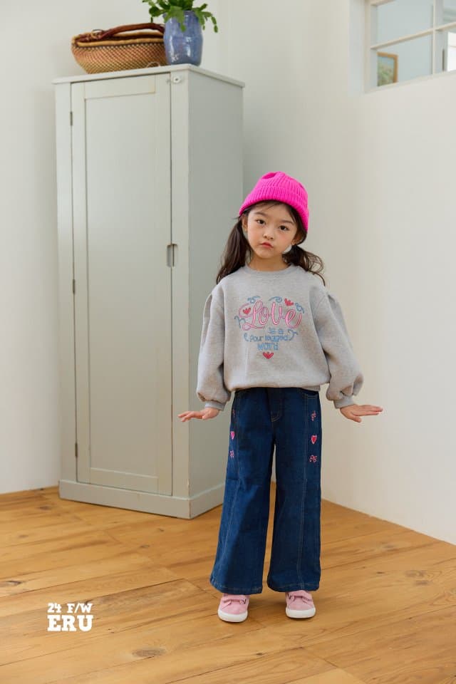 e.ru - Korean Children Fashion - #toddlerclothing - Honey Denim Wide Pants - 7