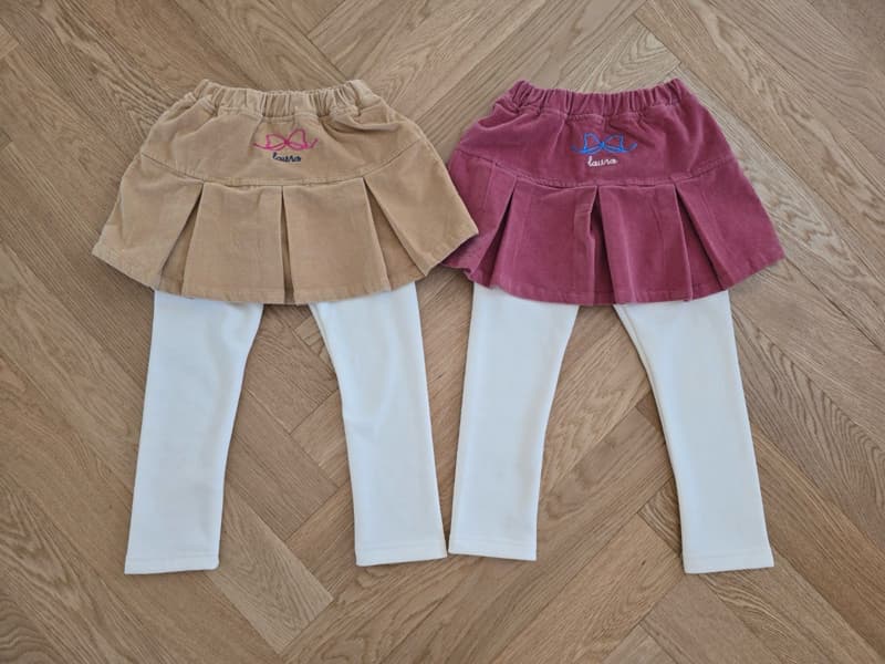 e.ru - Korean Children Fashion - #toddlerclothing - Ribbon Skirt Leggings - 12