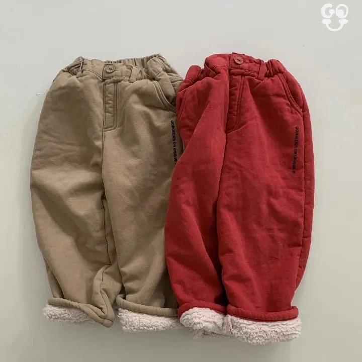 go;u - Korean Children Fashion - #Kfashion4kids - Winter Cotton Pants (with Mom)