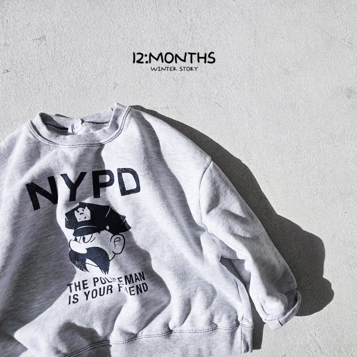 12 Month - Korean Children Fashion - #designkidswear - Police Sweatshirts with Mom - 12