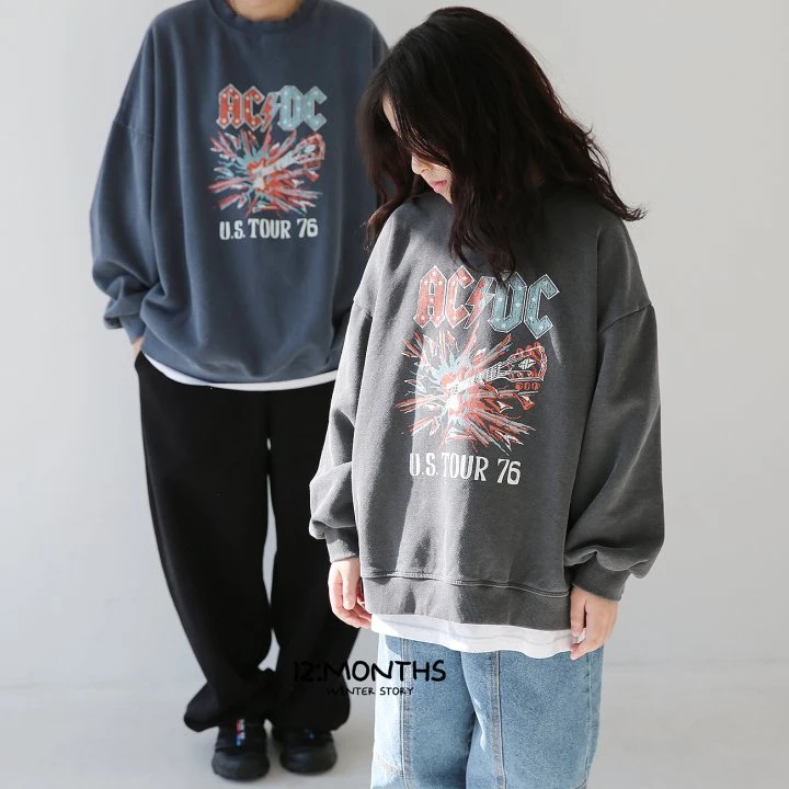 12 Month - Korean Children Fashion - #magicofchildhood - Band Sweatshirts with Mom