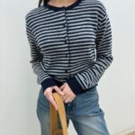 Cashmere Stripe Cardigan