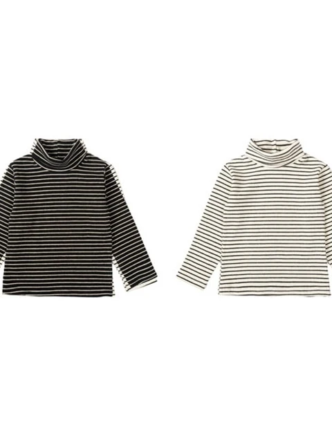 Stripe Turtleneck Tee