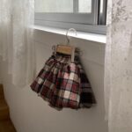 Pumpkin Check Skirt