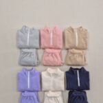 Mockneck Fleece Top Bottom Set