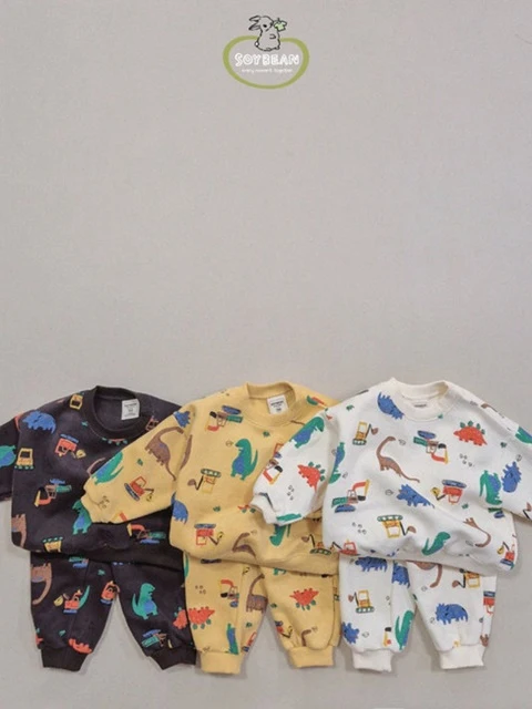 Fleece Dino Top Bottom Set