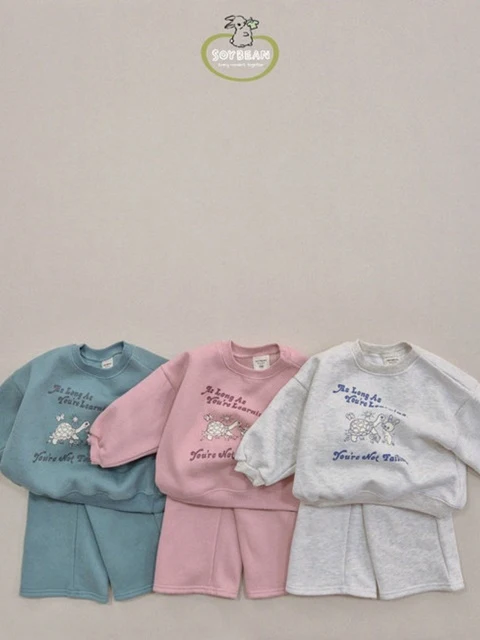 Bunny Turtle Fleece Top Bottom Set