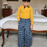 Melly Wool Check Pants