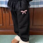 Lace Ribbon Jogger Pants