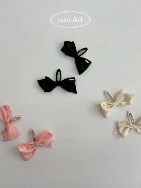 Cute Ribbon Hairclip Set