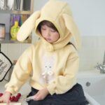 Check Frill Rabbit Sweatshirt