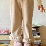 Velvet Frill Fleece Pants