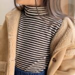 Stripe Turtleneck Tee