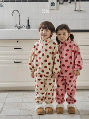 Strawberry Anorak Top Bottom Set