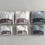 Bonito Check Embroidery Sweatshirts With Mom