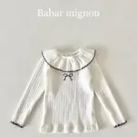 Ribbon Frill Ribbed Tee