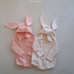 Winter Rabbit Bodysuit with Bonnet