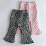 Quilting Check Bootscut Pants