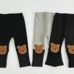 Bear Fleece Two Tone Leggings