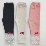 Fleece Cancan Lace Leggings