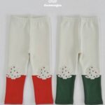 Fleece Tree Two Tone Leggings