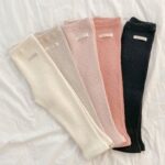 Peach Thick Rib Leggings