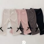 Ribbon Wave Bootscut Pants