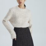 Wool Padded Knit Sweater