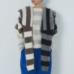 Mohair Stripe Knit Sweater