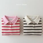 Collar Stripe Sweatshirts