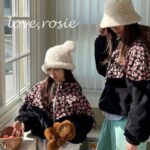 Fleece Hooded Zip-up Jacket with Mom