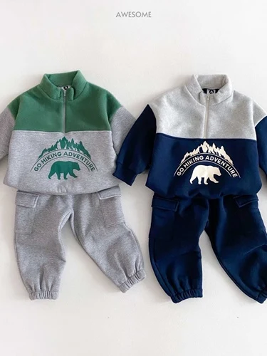 Bear Anorak Top Bottom Set