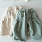 Pocket Shirring Corduroy Pants