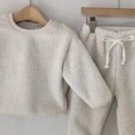 Plain Fleece Top Bottom Set